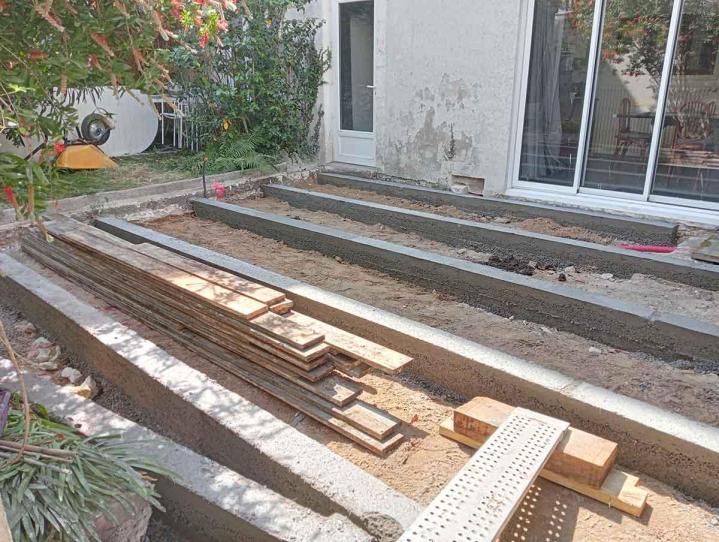 Travaux de réalisation de terrasse La Roche-sur-Yon