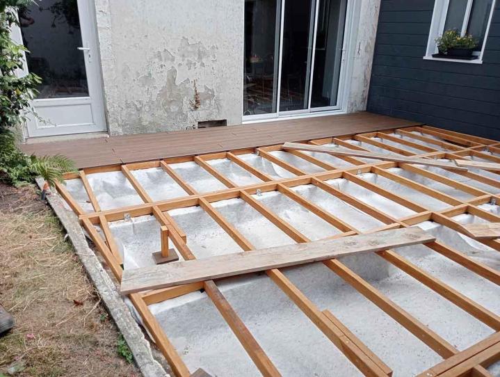 Travaux de réalisation de terrasse La Roche-sur-Yon