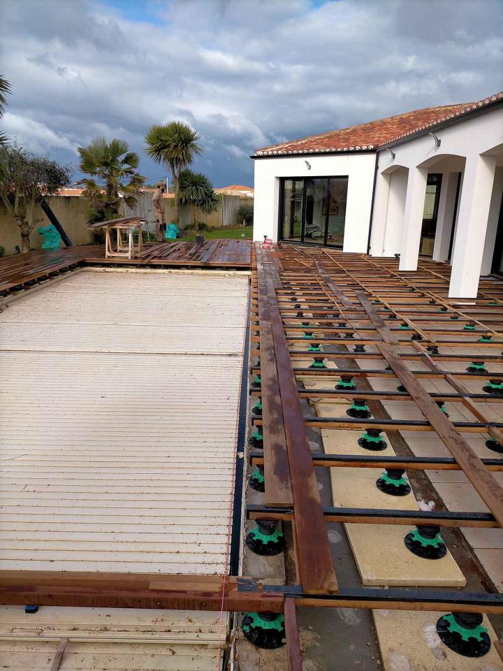 Travaux de réalisation de terrasse La Roche-sur-Yon